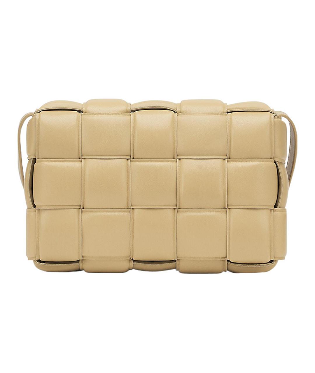 BOTTEGA VENETA Бежевая кожаная сумка через плечо, фото 3