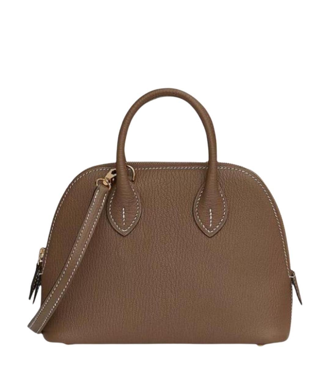 HERMES Коричневая кожаная сумка через плечо, фото 1