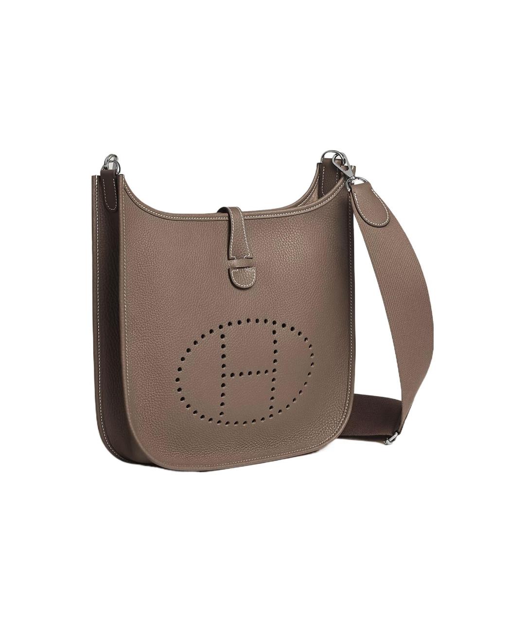 HERMES Коричневая кожаная сумка через плечо, фото 2