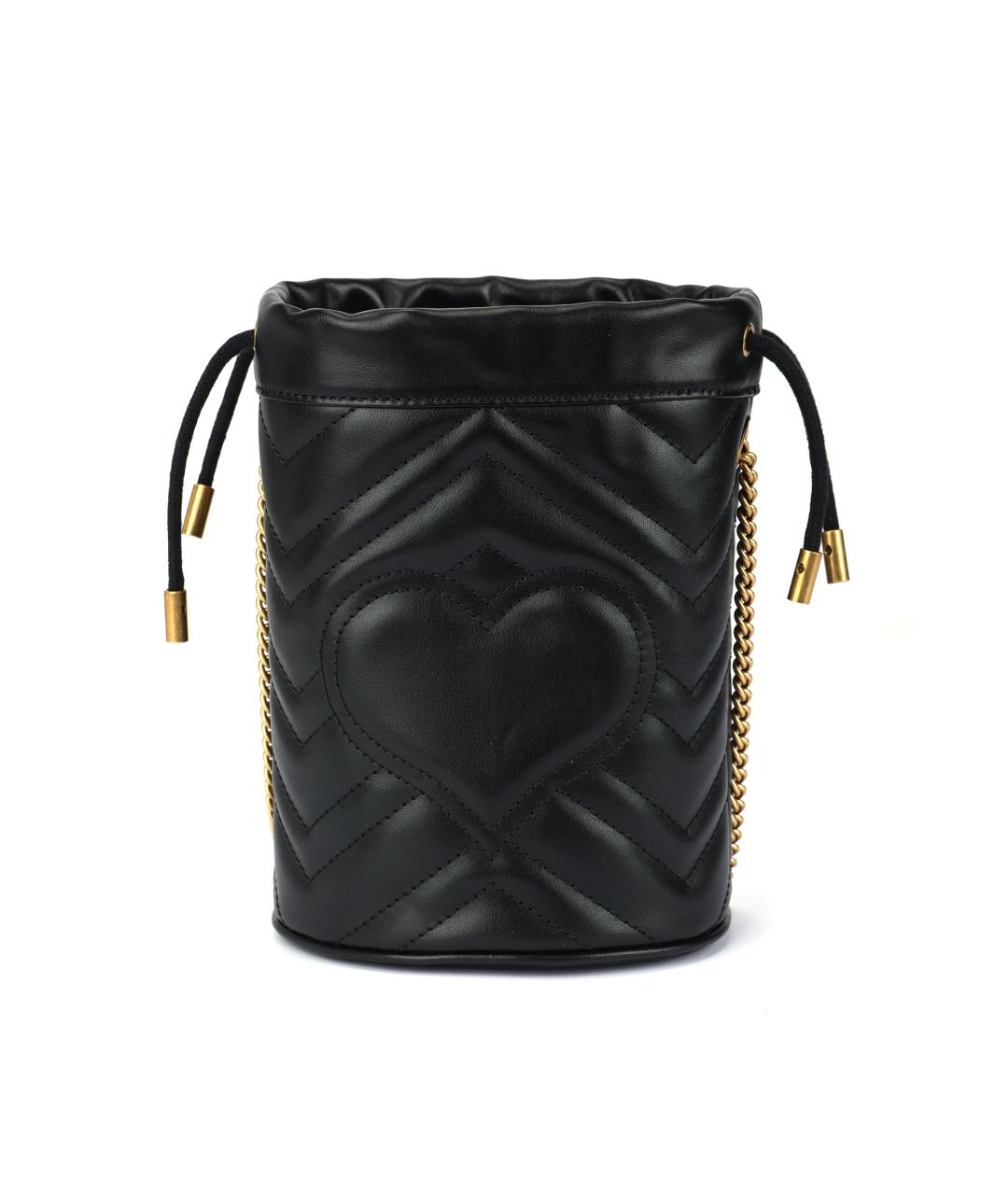 GUCCI Черная кожаная сумка через плечо, фото 3