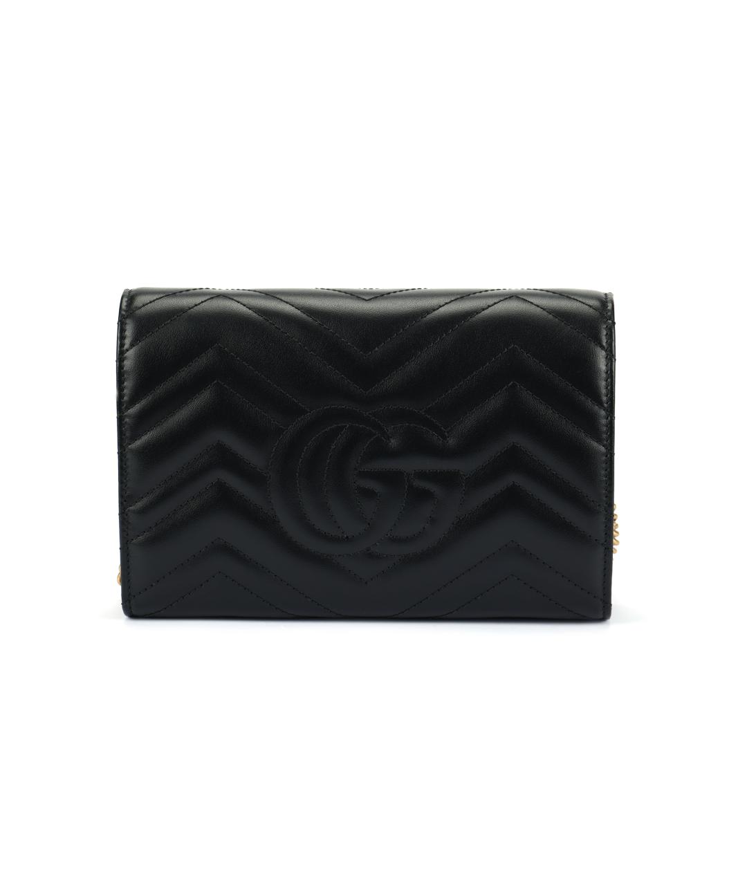 GUCCI Черная кожаная сумка через плечо, фото 3