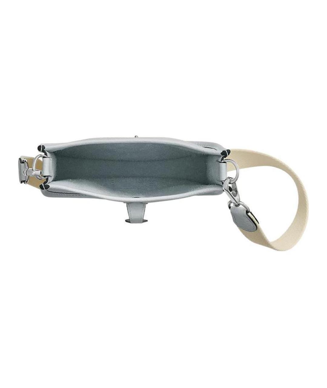 HERMES Белая кожаная сумка через плечо, фото 4