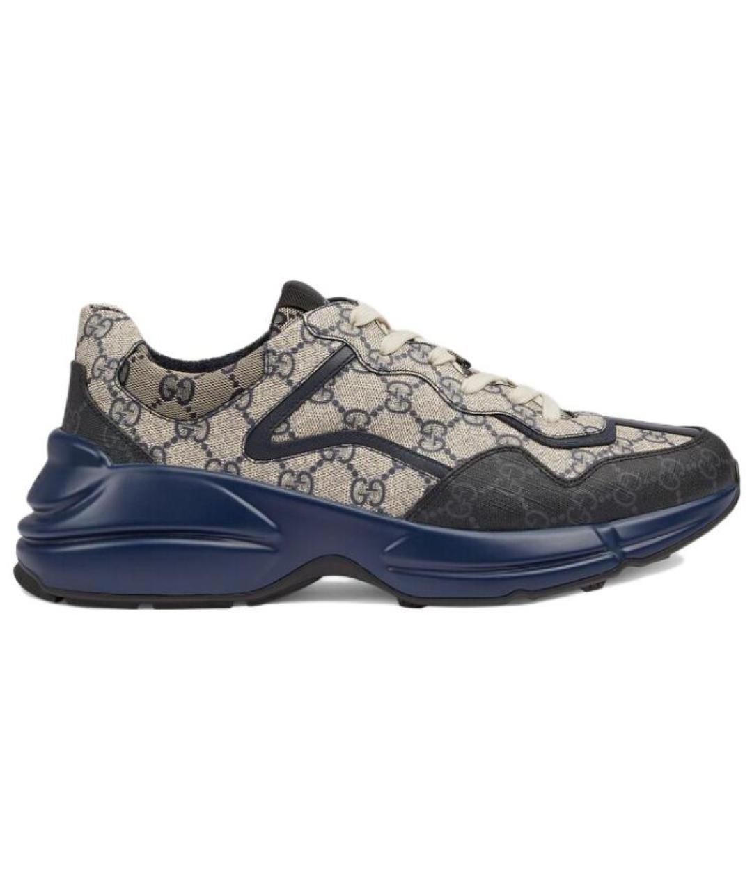 GUCCI Бежевые низкие кроссовки / кеды, фото 1