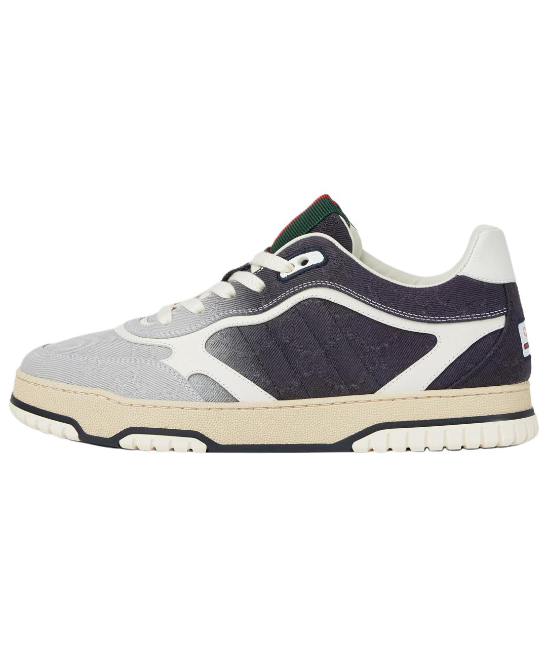 GUCCI Синие низкие кроссовки / кеды, фото 2