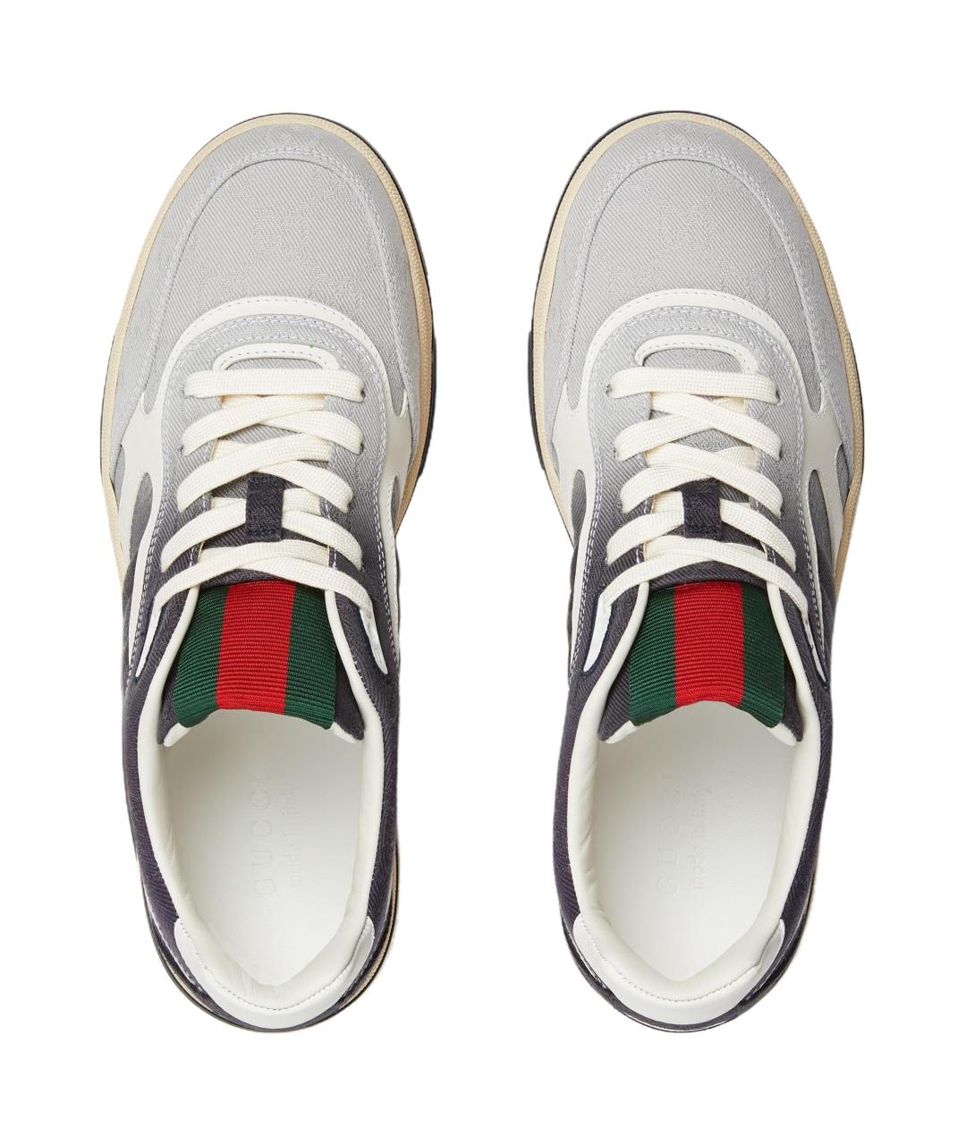 GUCCI Синие низкие кроссовки / кеды, фото 4