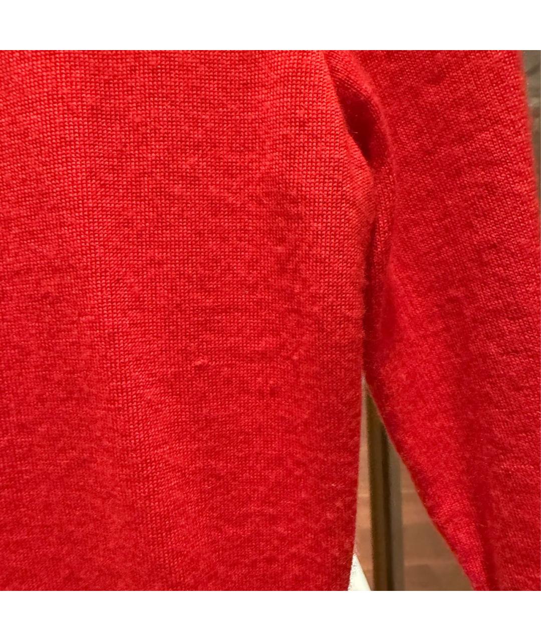 CHRISTIAN DIOR Красный кашемировый джемпер / свитер, фото 6