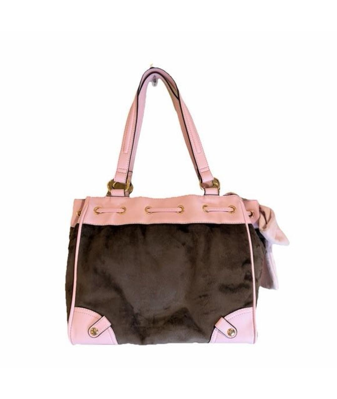JUICY COUTURE Коричневая сумка тоут, фото 3