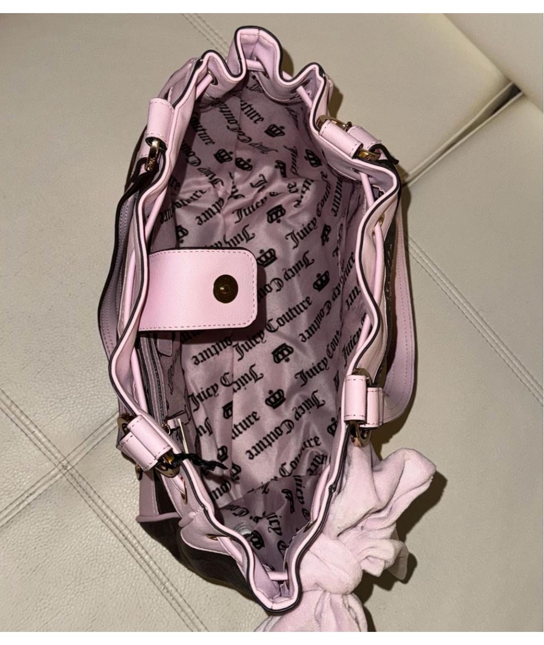 JUICY COUTURE Коричневая сумка тоут, фото 4