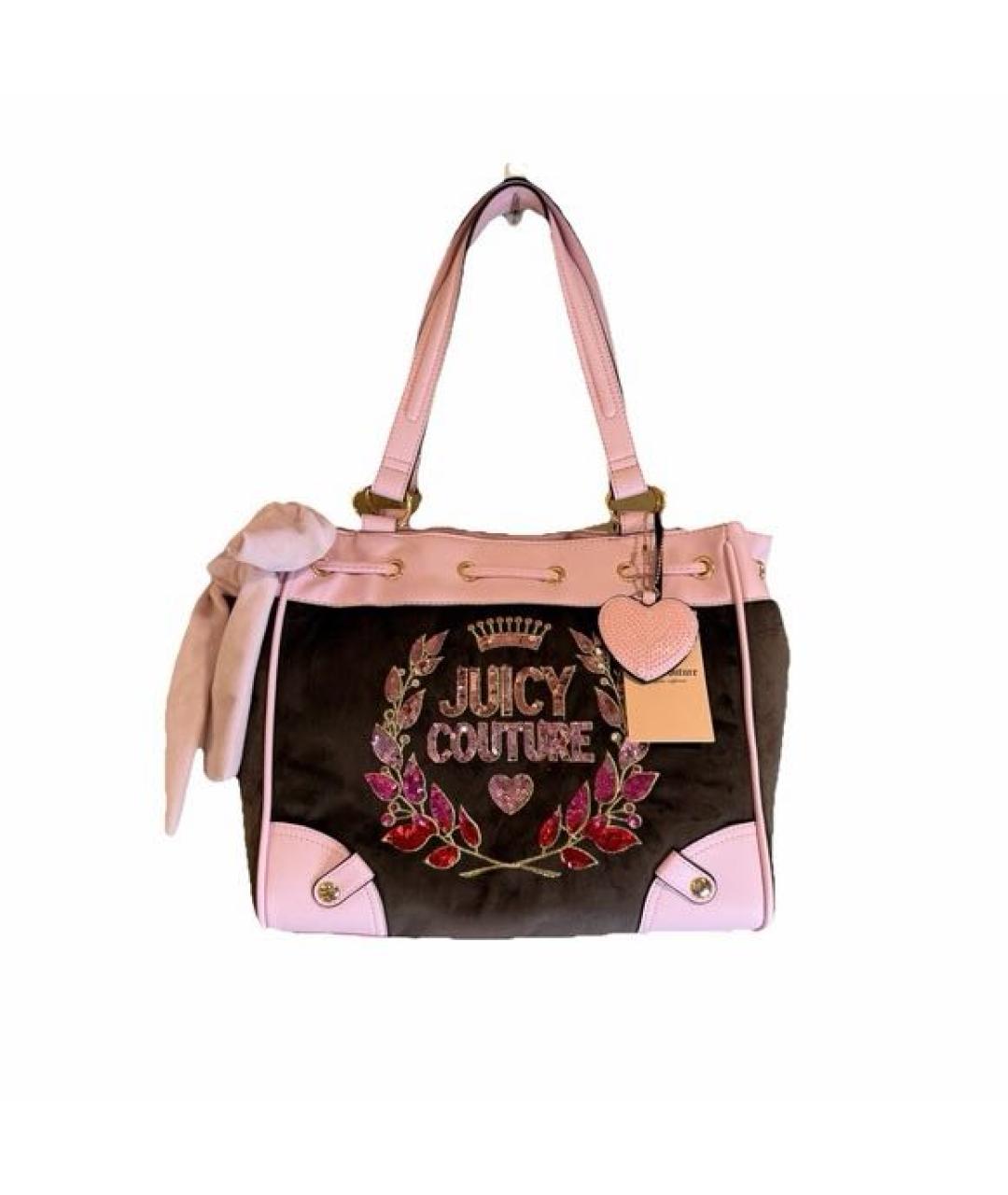 JUICY COUTURE Коричневая сумка тоут, фото 8