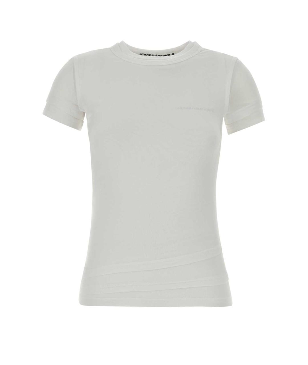 ALEXANDER WANG Белая хлопковая футболка, фото 1