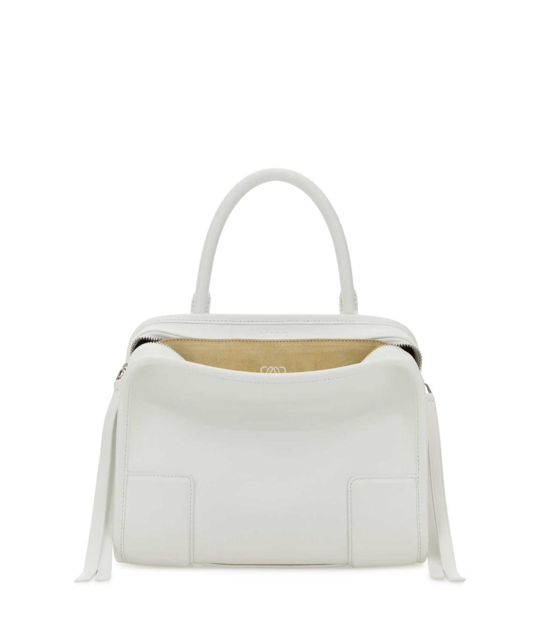 LOEWE Белая кожаная сумка тоут, фото 1
