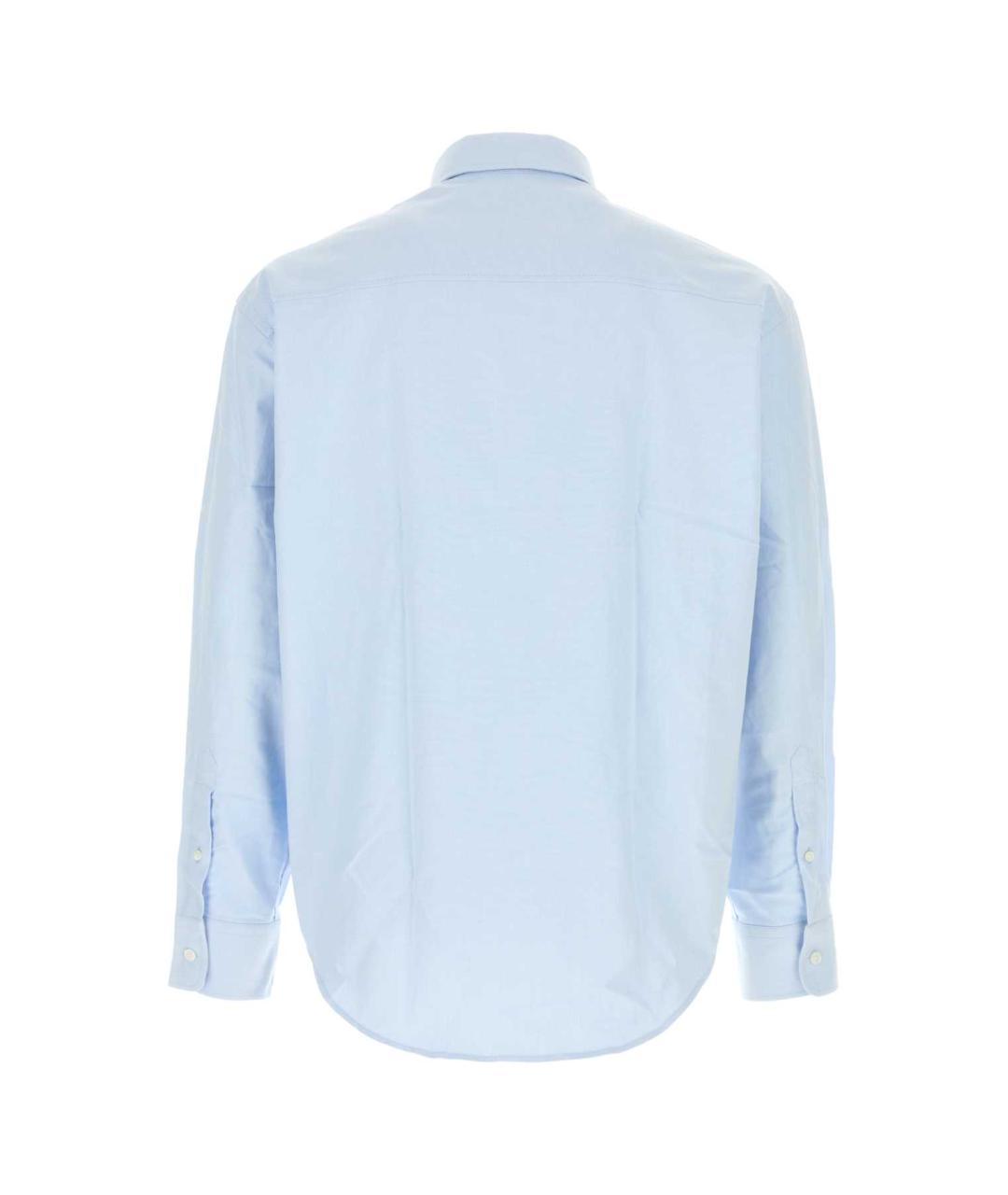 Ami Paris Голубая хлопковая кэжуал рубашка, фото 2