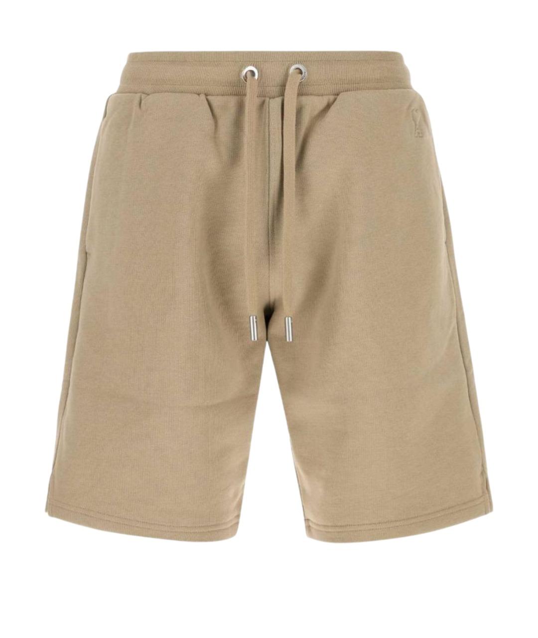 Ami Paris Бежевые хлопковые шорты, фото 1