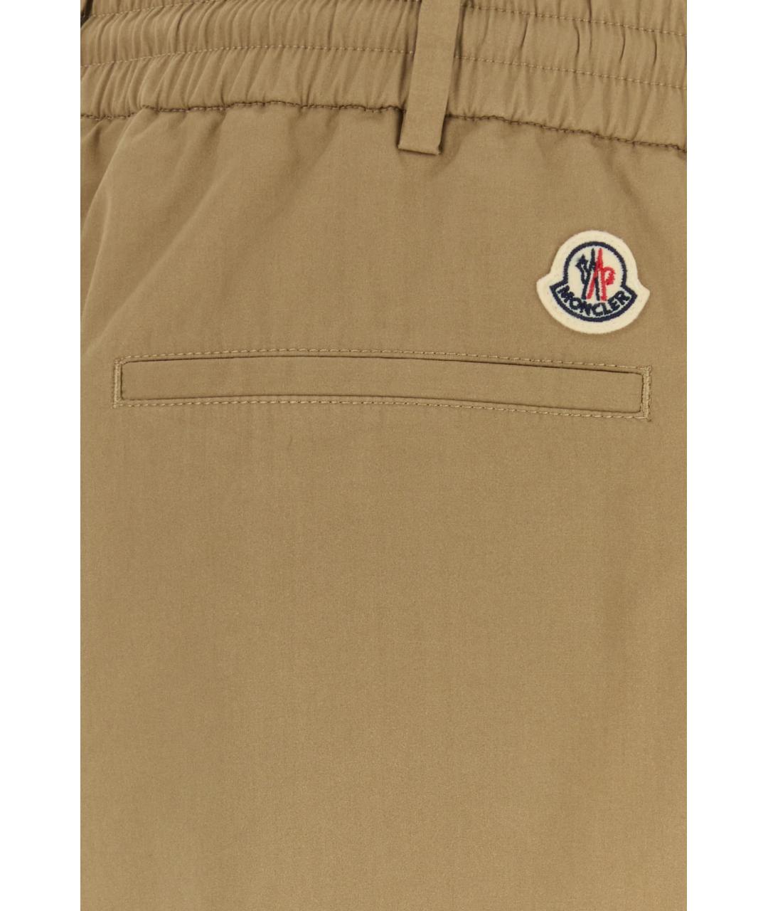 MONCLER Бежевые хлопковые шорты, фото 3