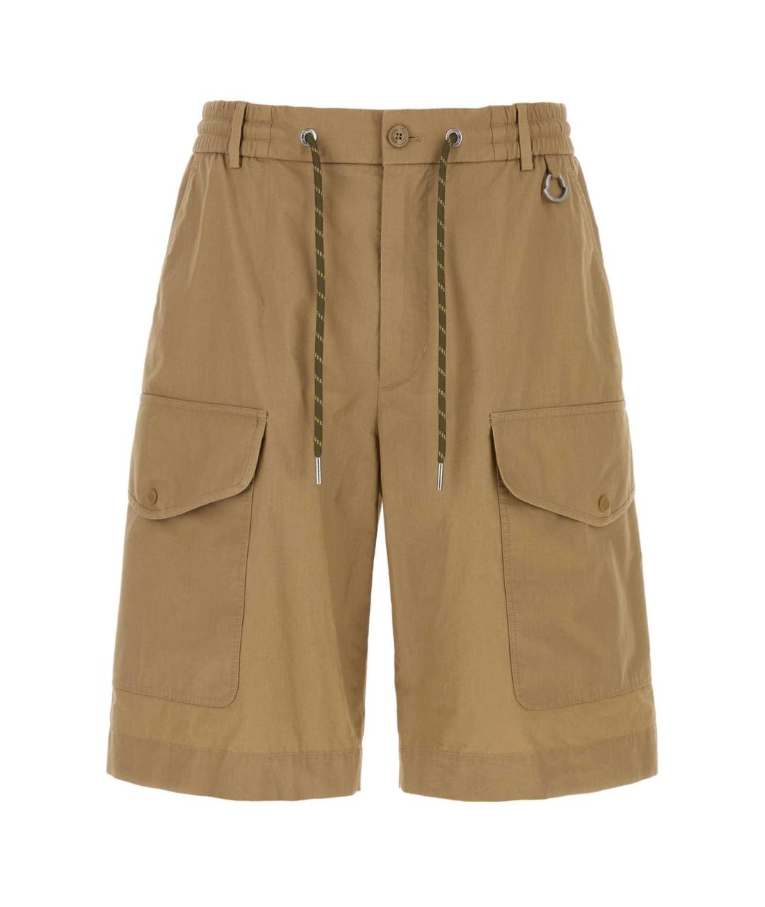 MONCLER Бежевые хлопковые шорты, фото 1