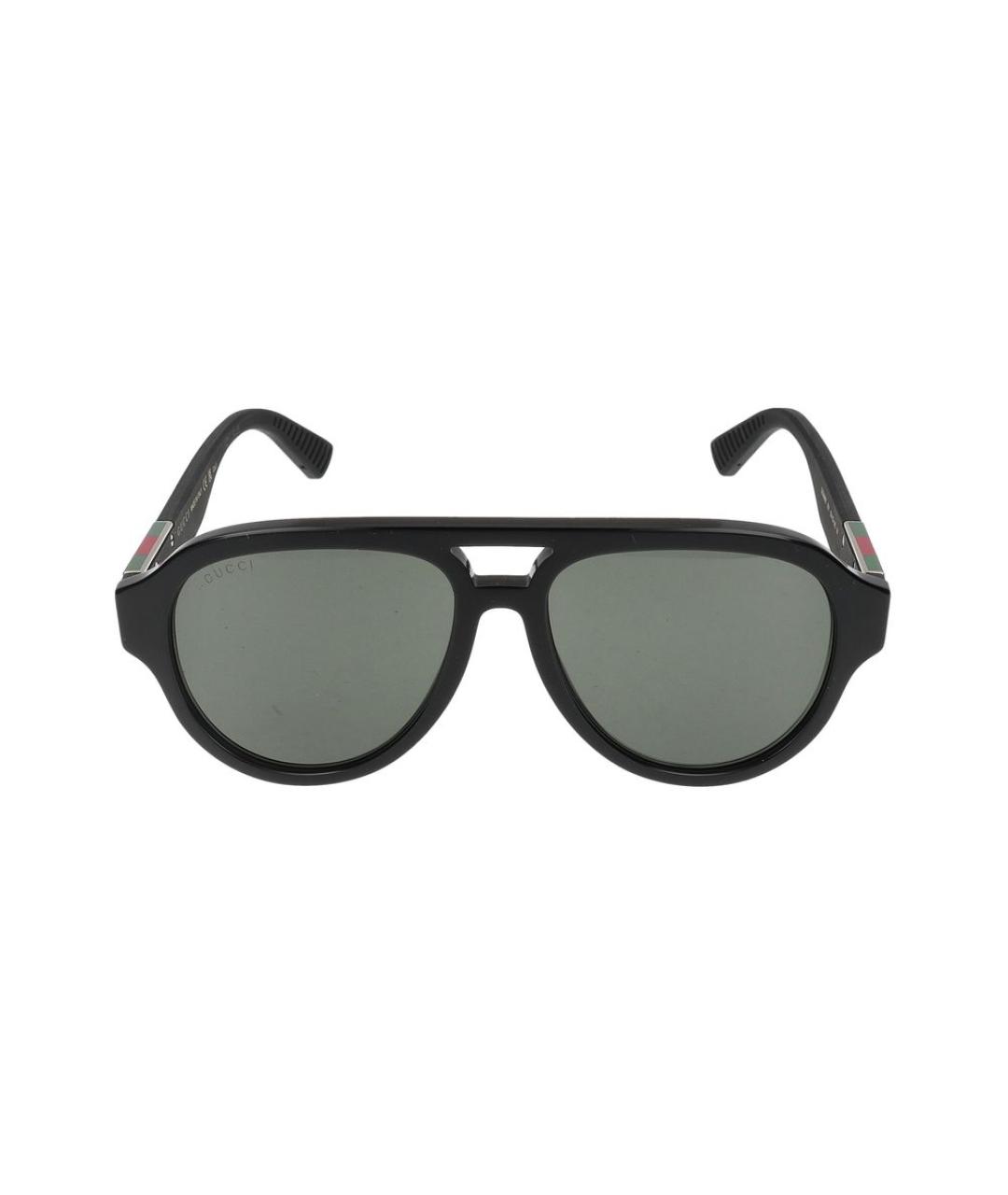 GUCCI Черные пластиковые солнцезащитные очки, фото 2