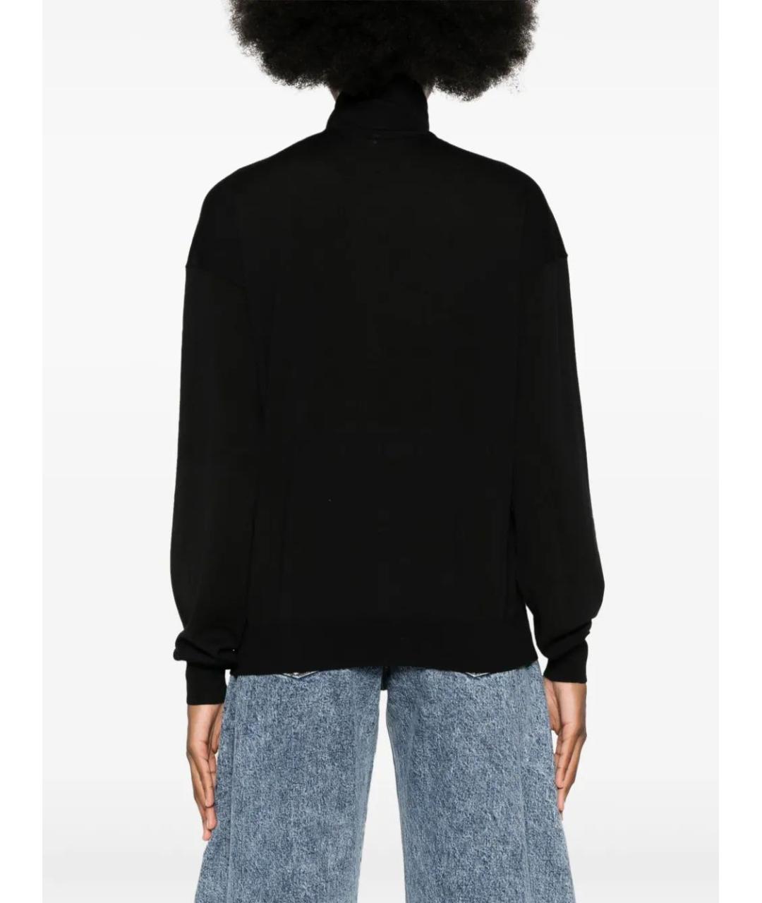 SAINT LAURENT Черная шерстяная водолазка, фото 4