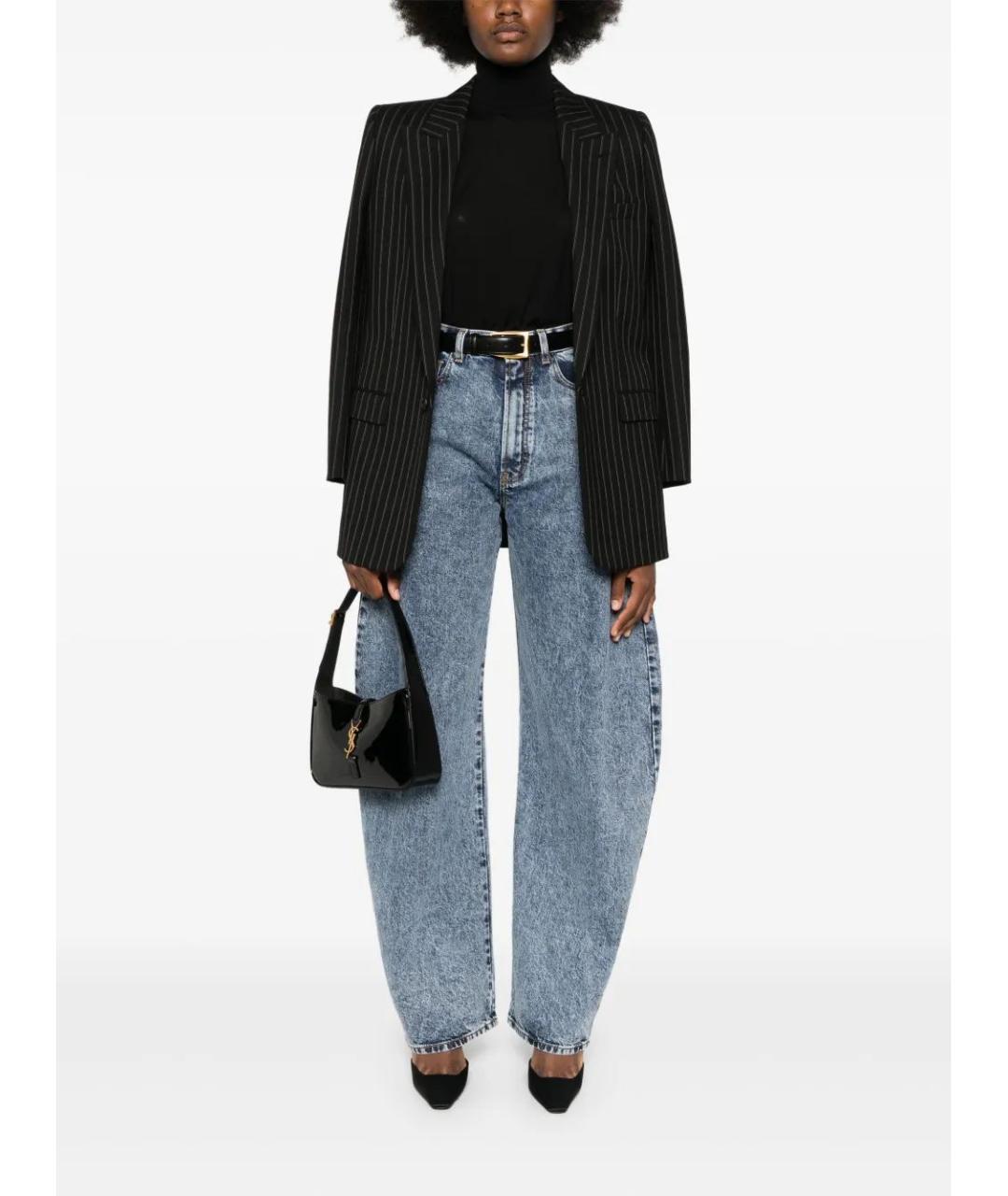 SAINT LAURENT Черная шерстяная водолазка, фото 2