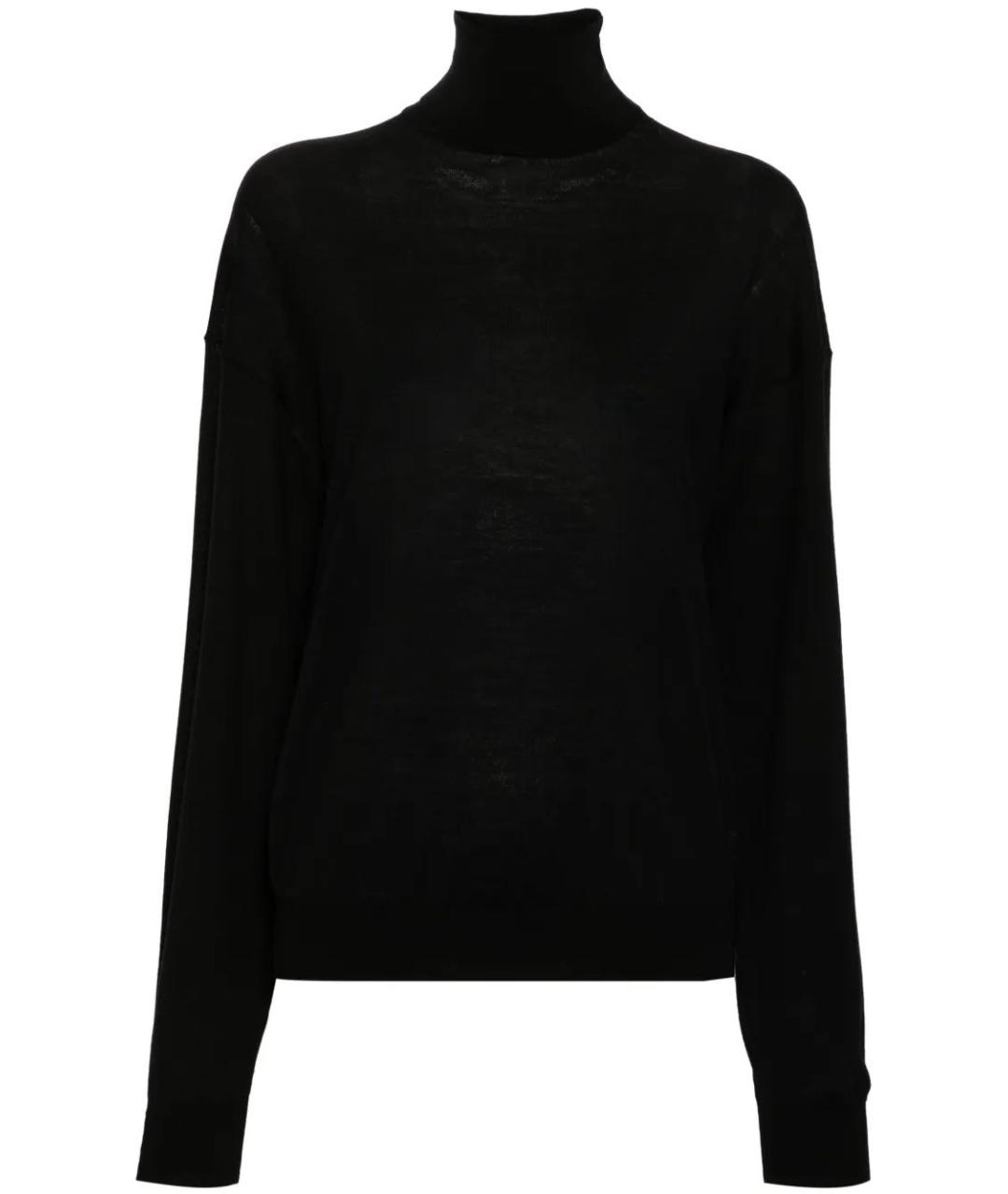 SAINT LAURENT Черная шерстяная водолазка, фото 1