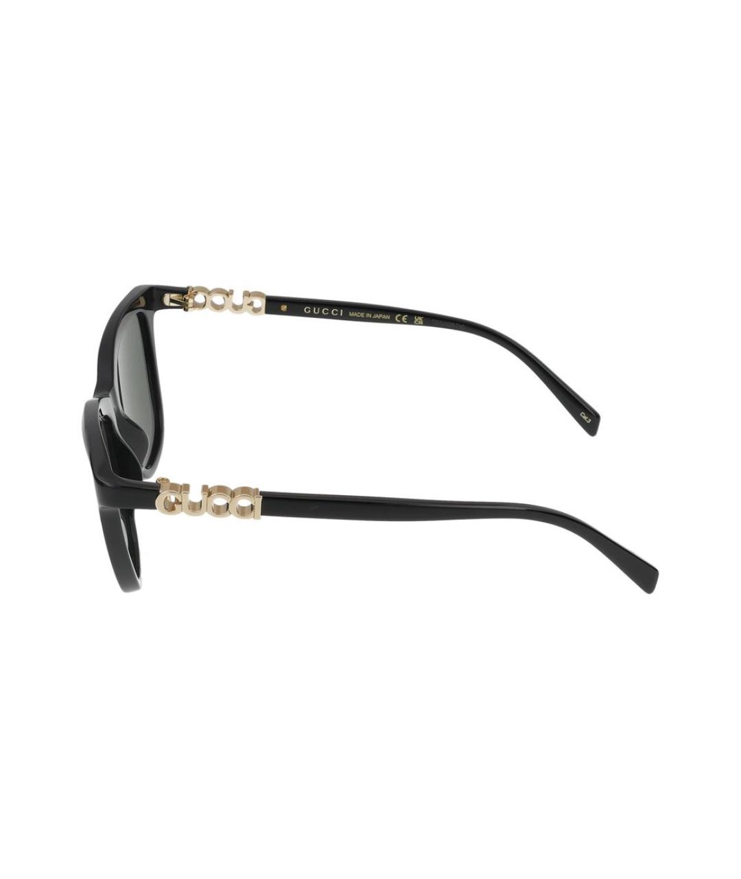 GUCCI Черные пластиковые солнцезащитные очки, фото 3
