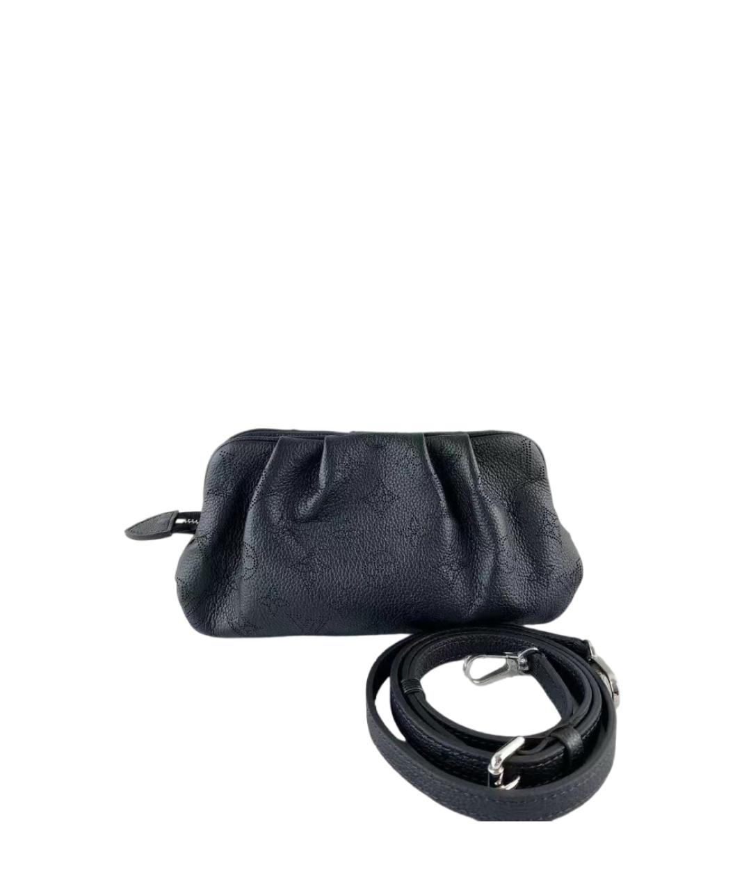 LOUIS VUITTON Черная кожаная сумка через плечо, фото 7