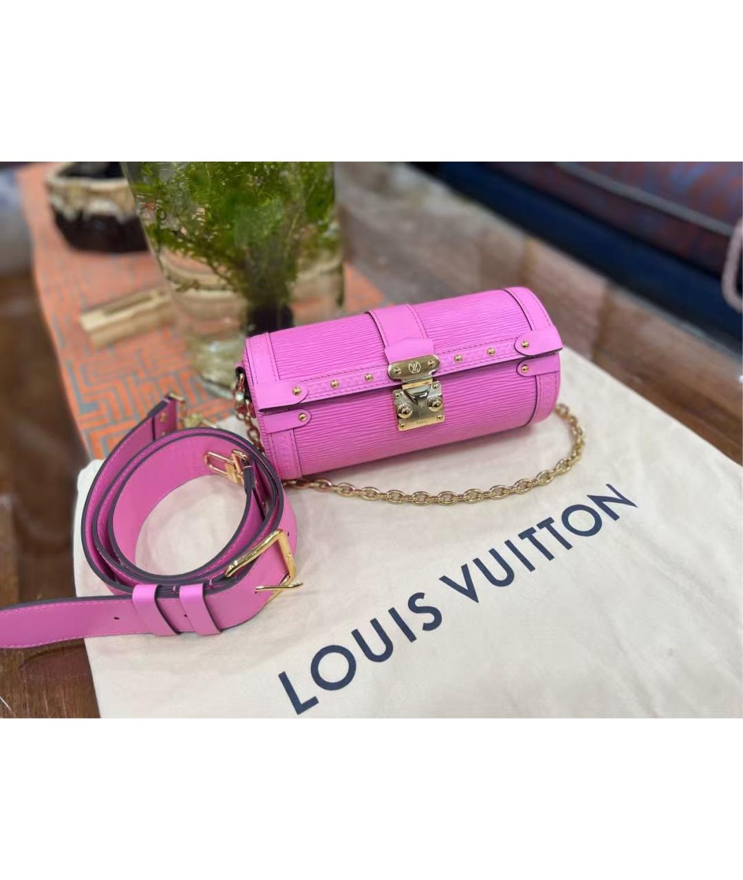 LOUIS VUITTON Розовая сумка через плечо, фото 4