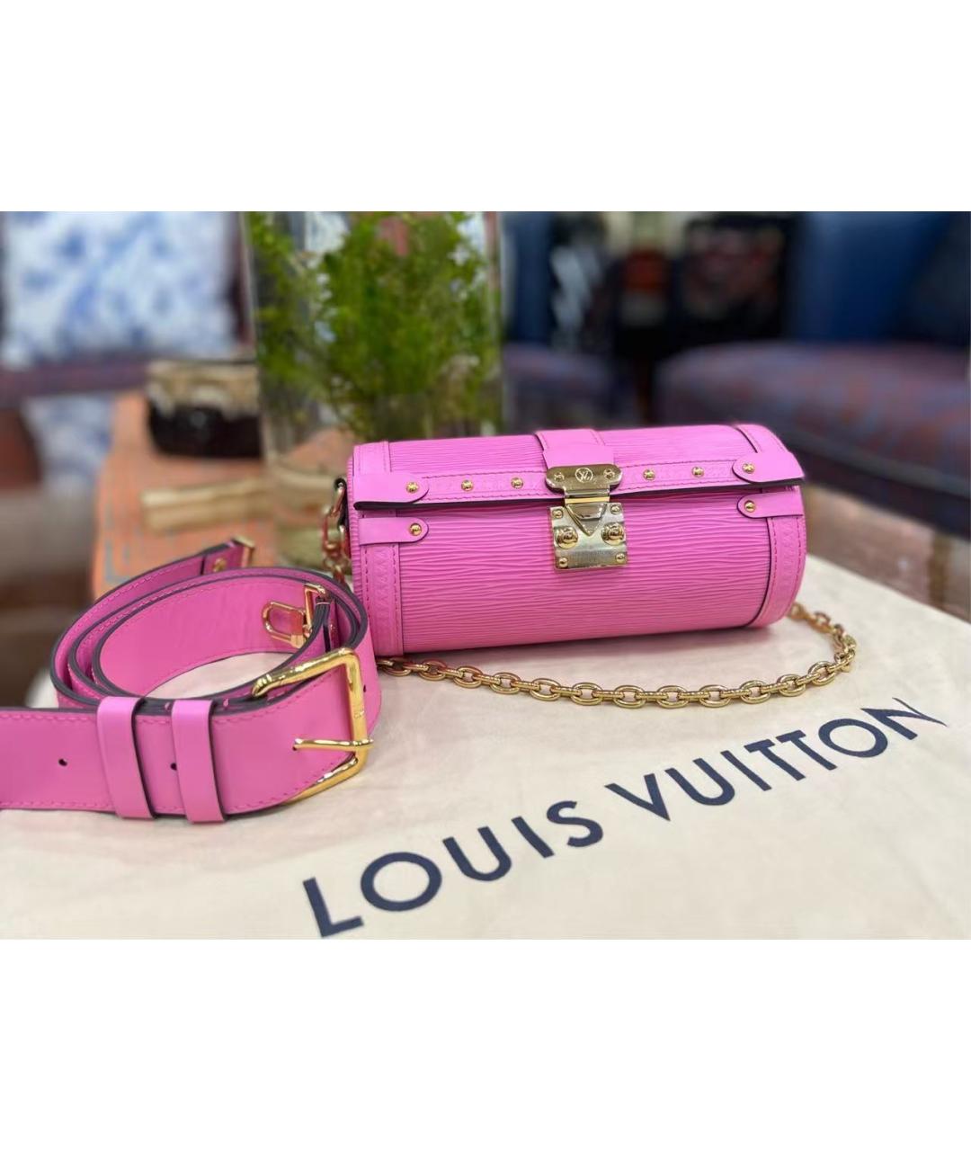 LOUIS VUITTON Розовая сумка через плечо, фото 2