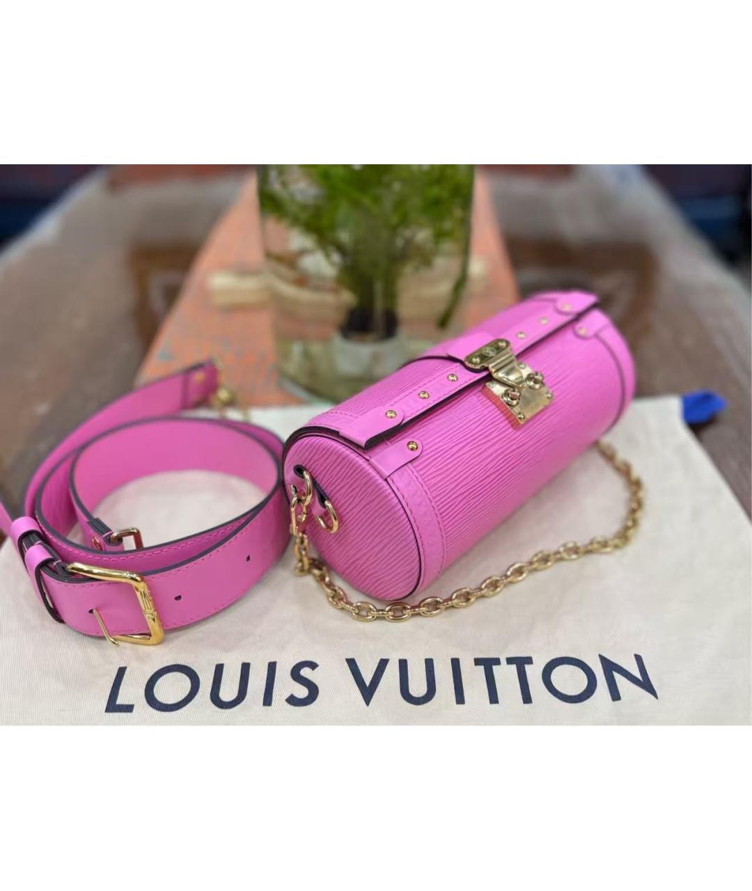 LOUIS VUITTON Розовая сумка через плечо, фото 3