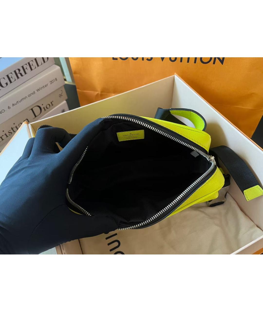 LOUIS VUITTON Желтая сумка через плечо, фото 6