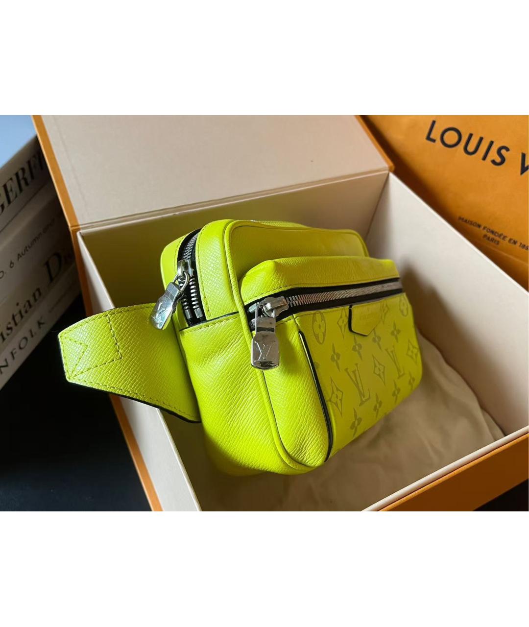 LOUIS VUITTON Желтая сумка через плечо, фото 4