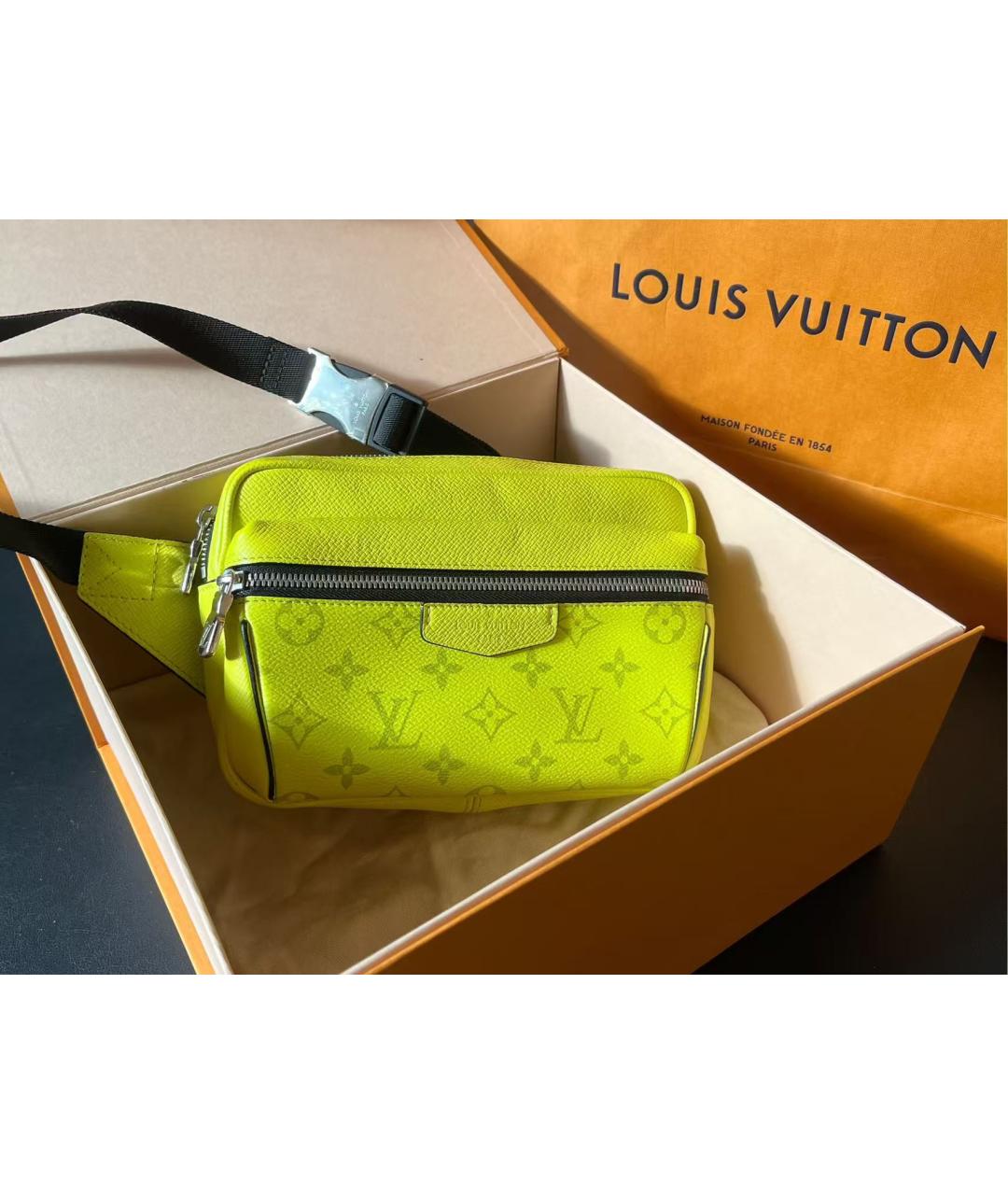 LOUIS VUITTON Желтая сумка через плечо, фото 2