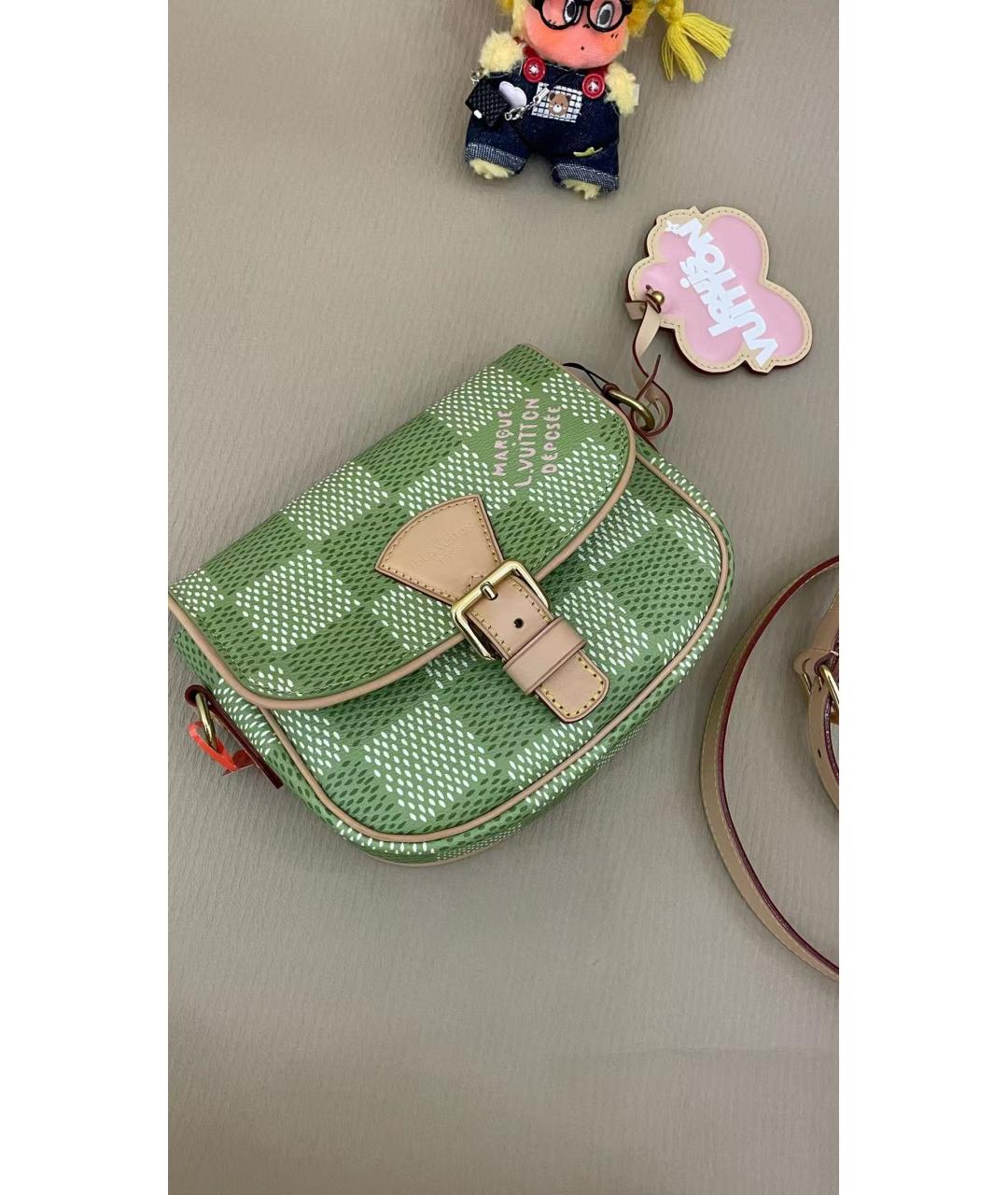 LOUIS VUITTON Зеленая сумка через плечо, фото 2