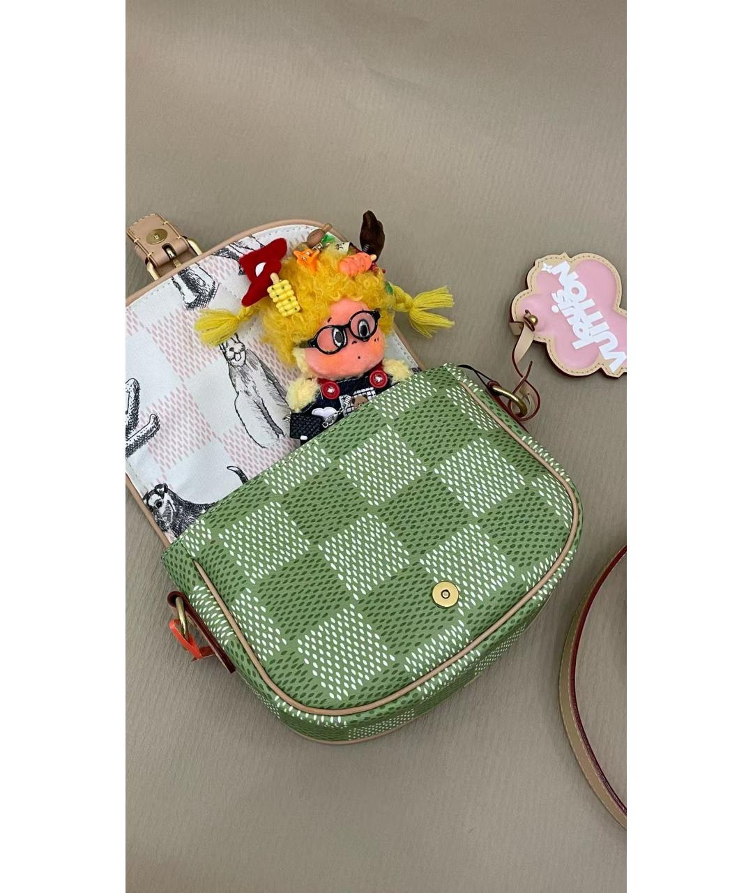 LOUIS VUITTON Зеленая сумка через плечо, фото 3