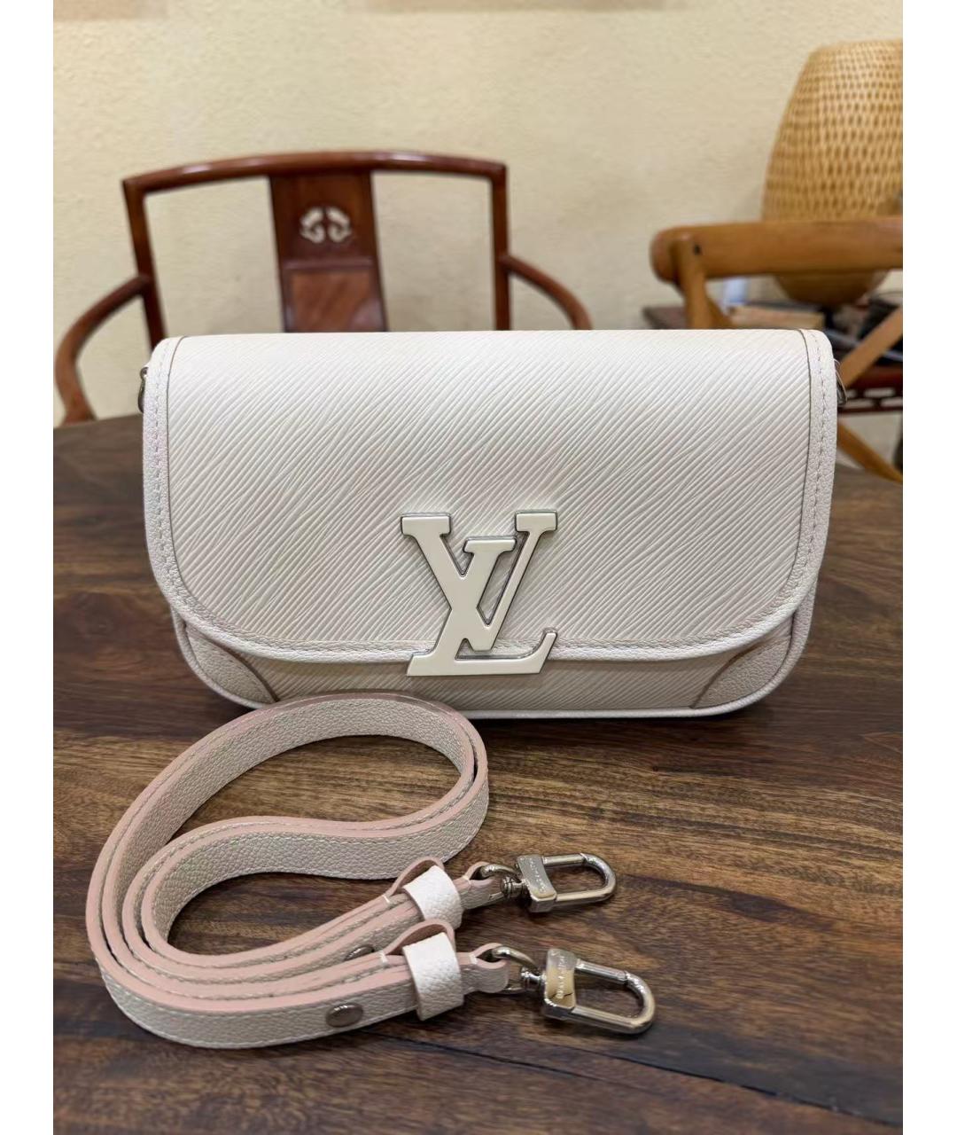 LOUIS VUITTON Белая сумка через плечо, фото 5