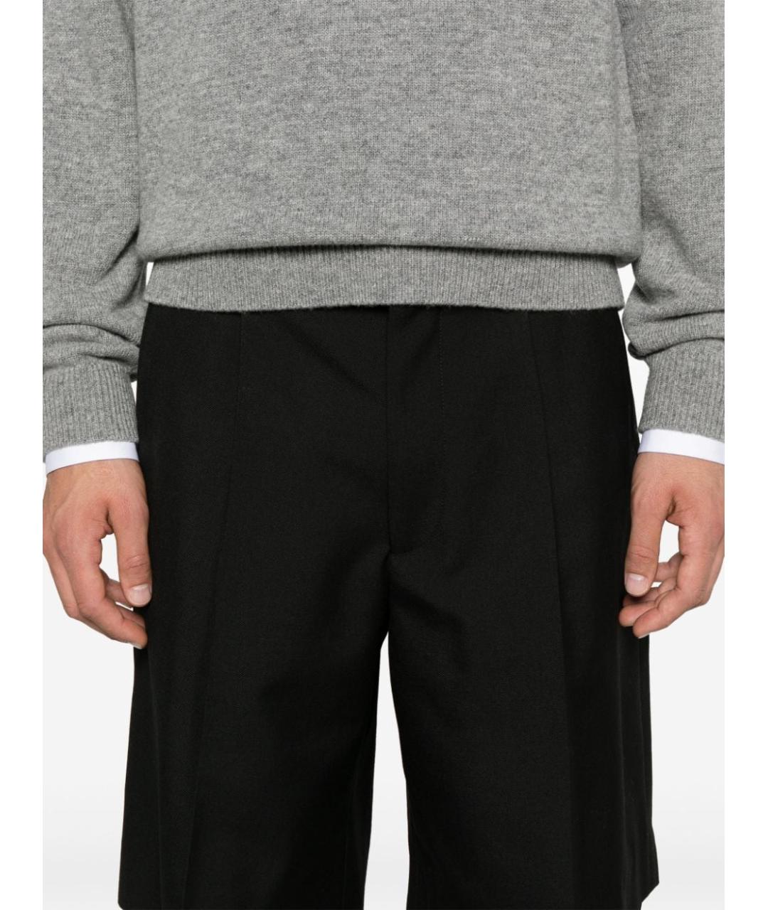 GUCCI Черные шерстяные шорты, фото 4