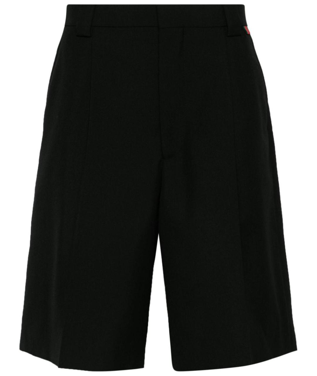 GUCCI Черные шерстяные шорты, фото 1