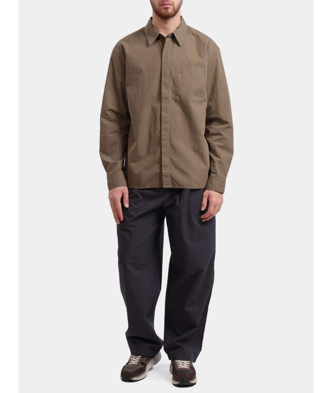CALVIN KLEIN Хаки кэжуал рубашка, фото 2