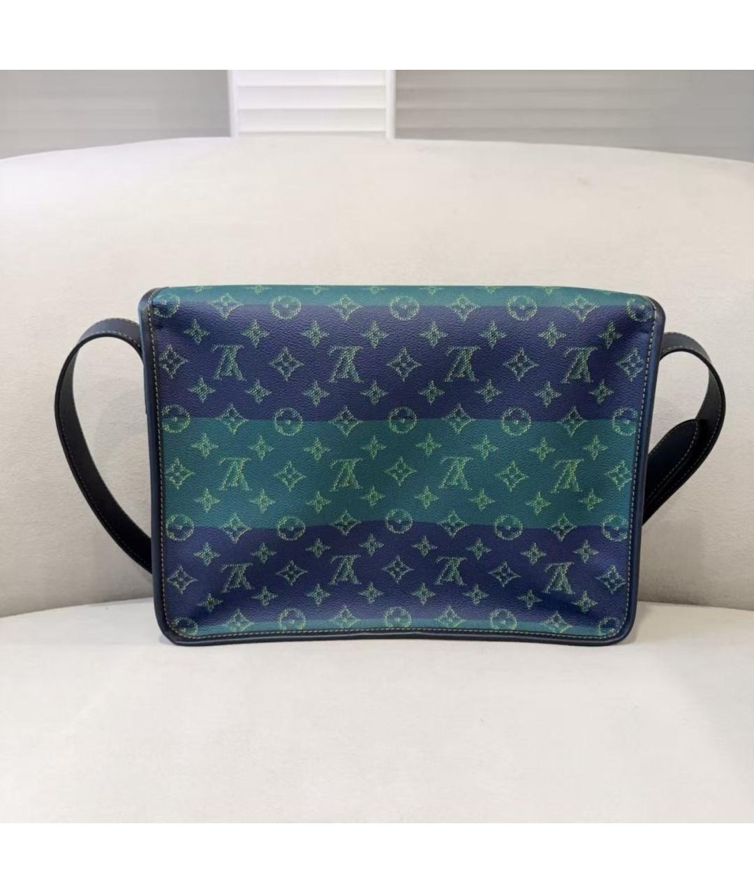 LOUIS VUITTON Голубая сумка через плечо, фото 5