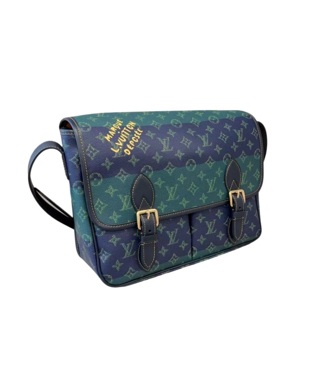 LOUIS VUITTON Голубая сумка через плечо, фото 7