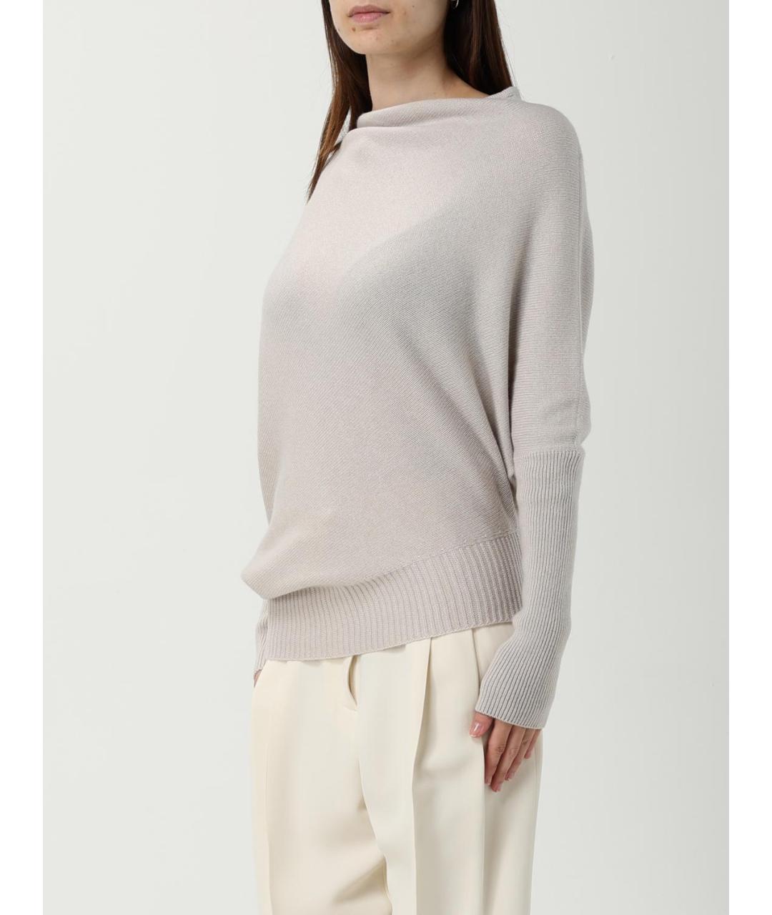 AGNONA Бежевый кашемировый джемпер / свитер, фото 3