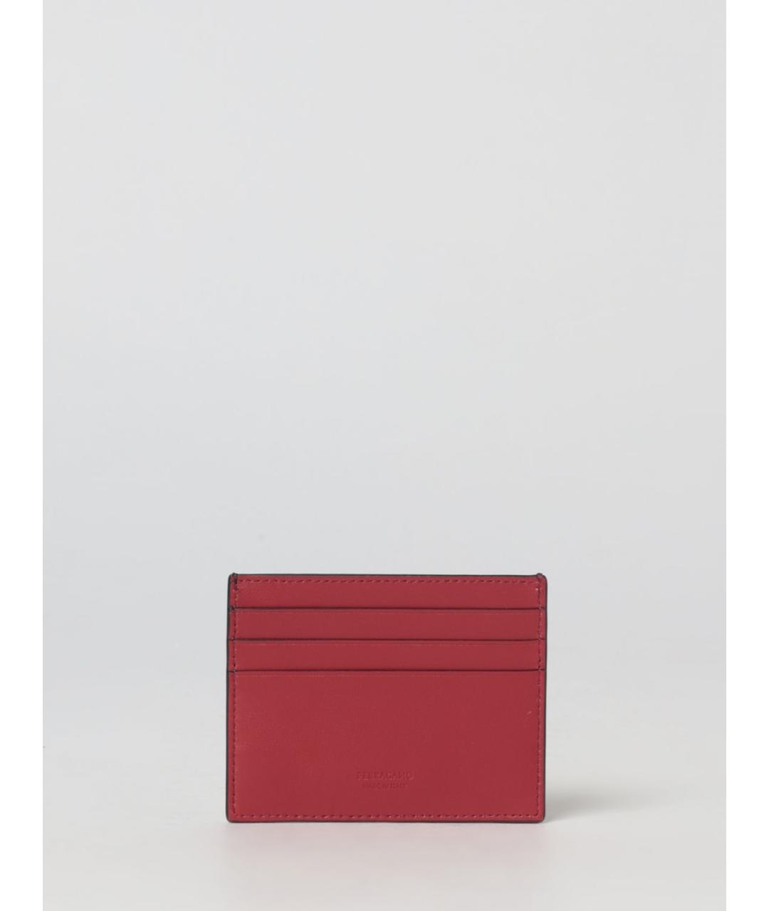 FERRAGAMO Черный кожаный кардхолдер, фото 2