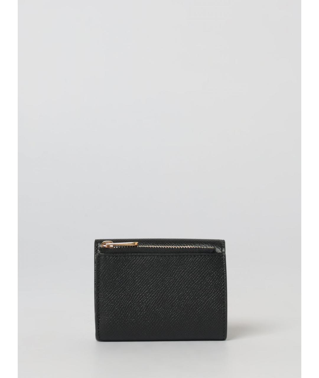 FERRAGAMO Черный кожаный кошелек, фото 3