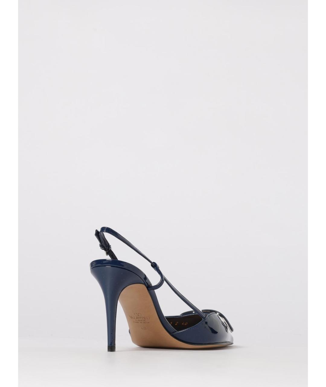 VALENTINO Синие туфли из лакированной кожи, фото 3