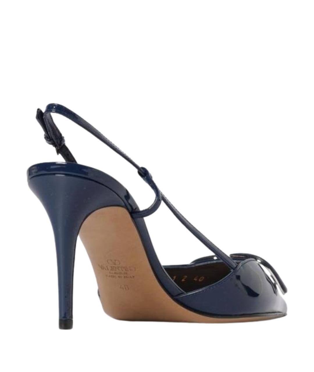 VALENTINO Синие туфли из лакированной кожи, фото 3