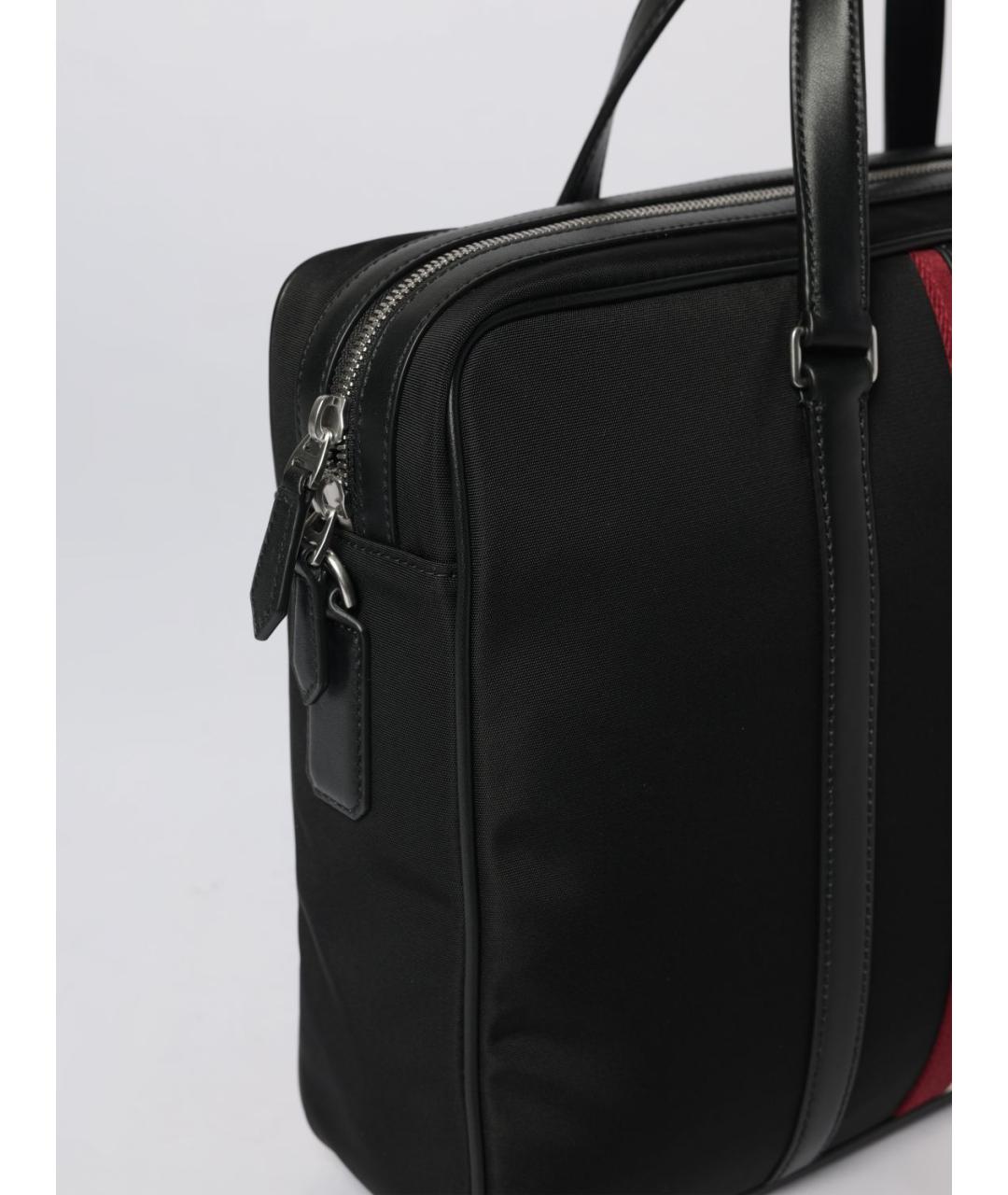 BALLY Черная тканевая сумка тоут, фото 3