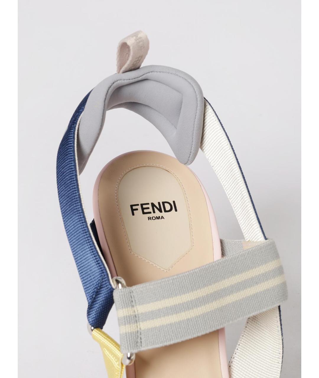 FENDI Мульти туфли, фото 4