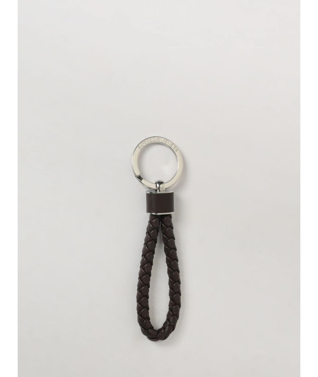 BOTTEGA VENETA Коричневый брелок, фото 3