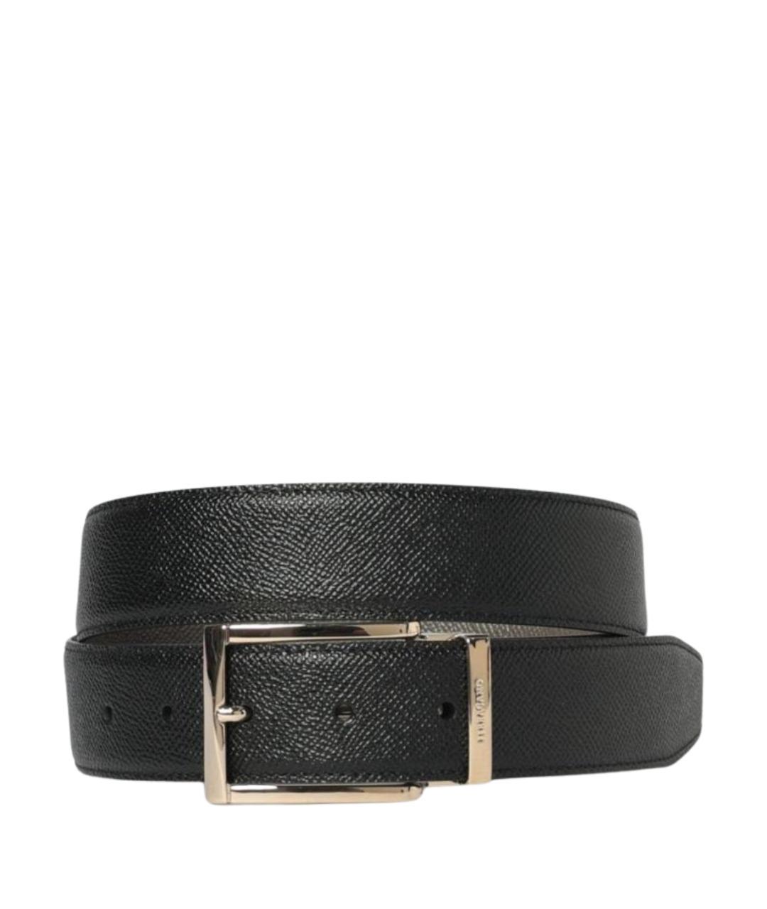 FERRAGAMO Черный кожаный ремень, фото 1