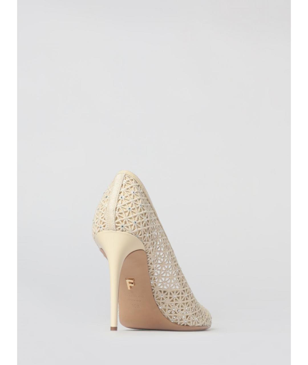 FERRAGAMO Бежевые кожаные туфли, фото 3