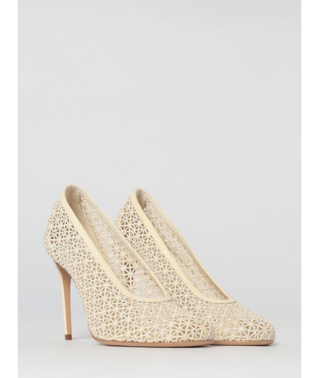 FERRAGAMO Бежевые кожаные туфли, фото 2